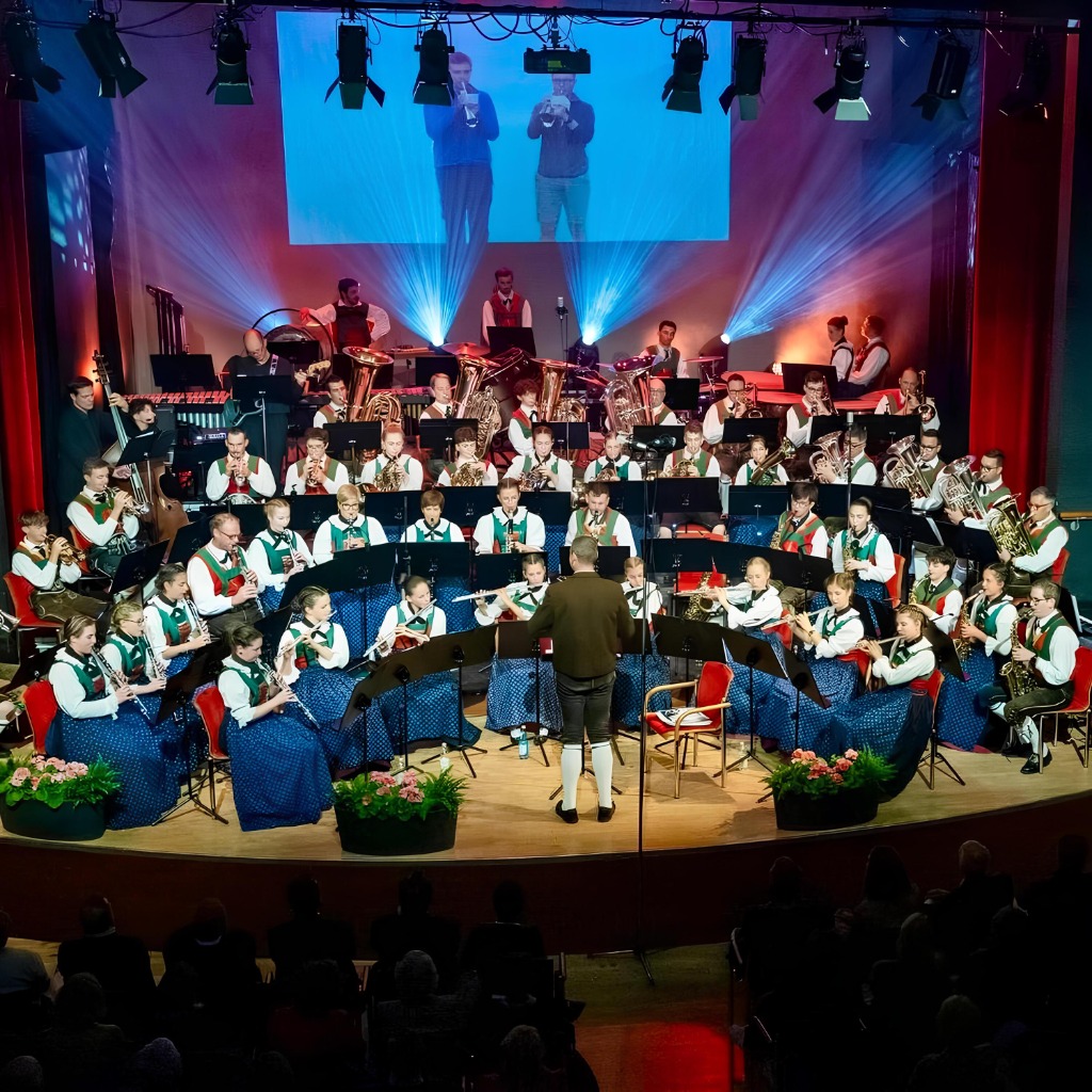 Konzert Bürgerkapelle Sterzing Bühne